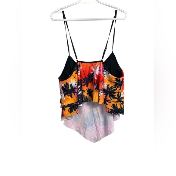 Unbranded Tankini Top w Vivid Tropical Colors, Adjustable Straps - Picture 2 of 8